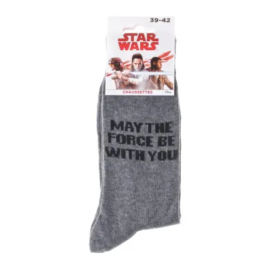 Шкарпетки Star Wars May The Force Be With You 1-pack 39-42 light gray 93154262-3 - 1 - Robinzon.ua