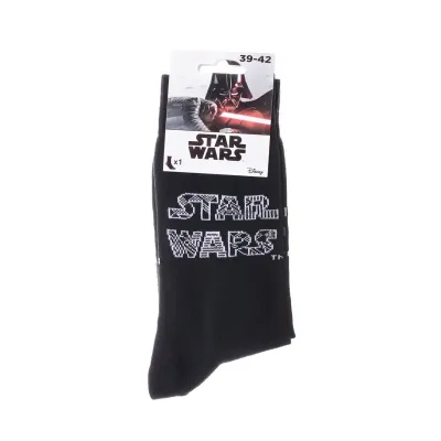 Шкарпетки Star Wars Decorated Letters 1-pack 39-42 black 93155062-3 - 1 - Robinzon.ua