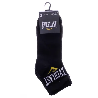 Шкарпетки Everlast Quarter Socks 3-pack 35-40 black 179013 - 1 - Robinzon.ua