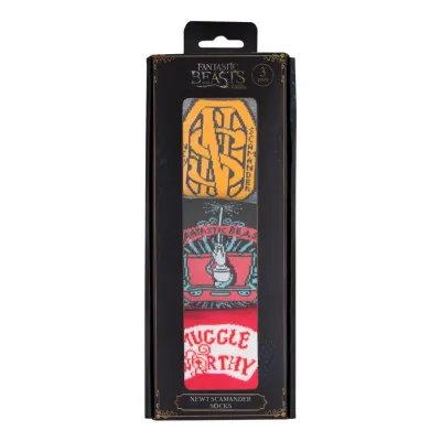 Носки Fantastic Beasts Newt Scamander 3-pack 36-40 red/black/gray - 4 - Robinzon.ua