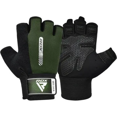 Перчатки для фитнеса RDX W1 Half Army Green M - 4 - Robinzon.ua