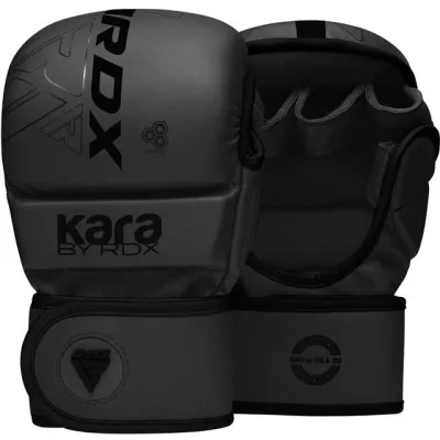 Рукавиці для ММА RDX F6 KARA Matte Black Plus S/M (капа у комплекті) - 1 - Robinzon.ua