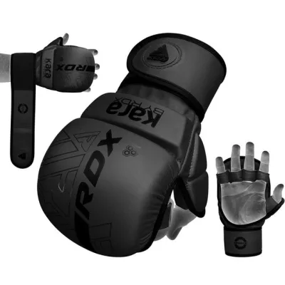 Рукавиці для ММА RDX F6 KARA Matte Black Plus S/M (капа у комплекті) - 5 - Robinzon.ua
