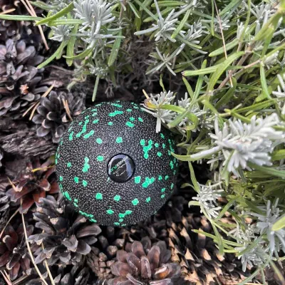 Масажний м'яч PowerPlay PP-4351 Epp Massage Ball (d10) Чорно/Зелений - 6 - Robinzon.ua