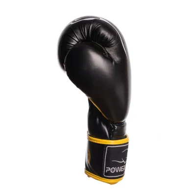 Боксерські рукавиці PowerPlay 3018 Jaguar Чорно-Жовті 14 унцій - 1 - Robinzon.ua