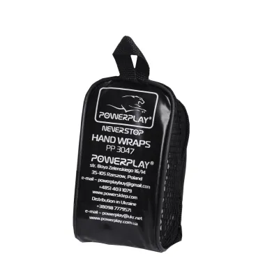 Бинты для бокса PowerPlay 3047 Синие Lycra (спандекс) (3м) - 4 - Robinzon.ua