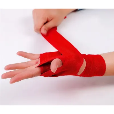 Бинты для бокса PowerPlay 3047 Красные Lycra (спандекс) (4,5м) - 6 - Robinzon.ua