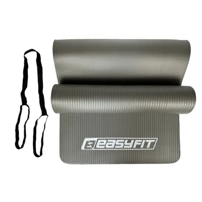 Килимок для фітнесу та йоги EasyFit NBR 10 мм Сірий - 1 - Robinzon.ua