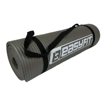 Килимок для фітнесу та йоги EasyFit NBR 10 мм Сірий - 2 - Robinzon.ua