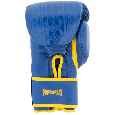 Боксерские перчатки PowerPlay 3021 Ukraine Сине-Желтые 12 унций - 2 - Robinzon.ua