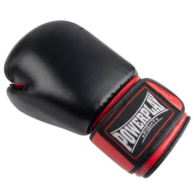 Боксерские перчатки PowerPlay 3004 Classic Черно-Красные 12 унций - 3 - Robinzon.ua
