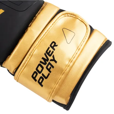 Боксерські рукавиці PowerPlay 3024 Ultra Mat Чорно-Золоті 16 унцій - 6 - Robinzon.ua