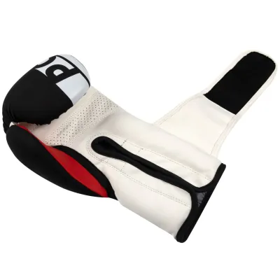 Боксерские перчатки PowerPlay 3086 Matt Challenger Черно-Белые 14 унций - 5 - Robinzon.ua