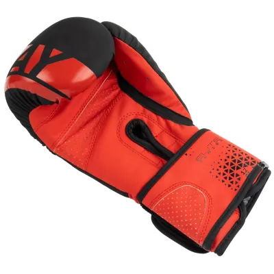 Боксерские перчатки PowerPlay 3086 Matt Challenger Черно-Красные 12 унций - 4 - Robinzon.ua