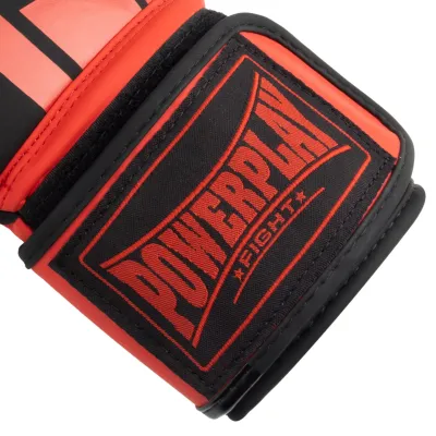 Боксерские перчатки PowerPlay 3086 Matt Challenger Черно-Красные 12 унций - 6 - Robinzon.ua