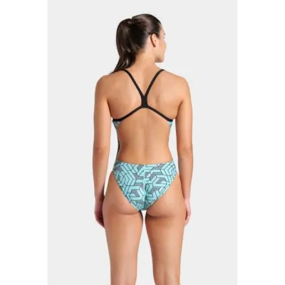 Купальник закритий для женщин Arena ESCAPE SWIMSUIT CHALLENGE BACK бирюзовый Жен 44 007739-580 44 - 2 - Robinzon.ua