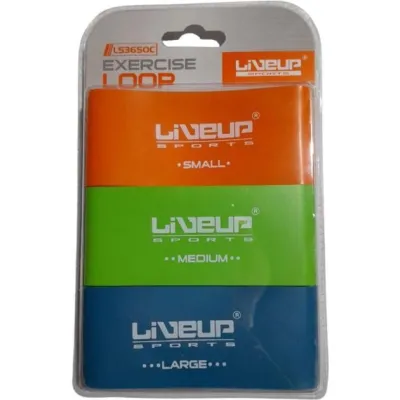 Набор фитнес резинок LiveUp EXERCISE LOOP оранжевый, зеленый, синий Уни 50х5 см LS3650C - 1 - Robinzon.ua