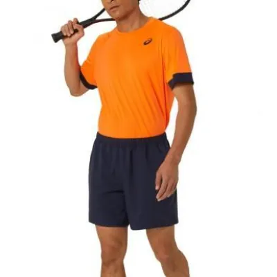 Чоловіча Футболка Asics COURT SS TOP Помаранчевий Чорний S (2041A255-804 S) - 2 - Robinzon.ua