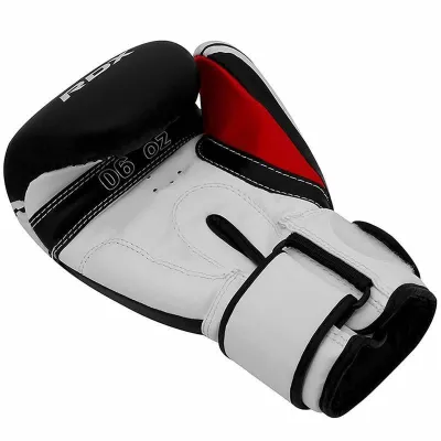 Боксерські рукавиці RDX 4B Robo Kids White/Black 6 унцій (капа в комплекті) - 5 - Robinzon.ua