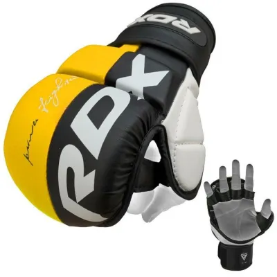 Рукавиці для ММА RDX T6 Plus Rex Yellow XL (капа в комплекті) - 1 - Robinzon.ua