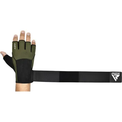 Перчатки для фитнеса RDX W3 ARMY GREEN WITH EVA PADDING-M - 5 - Robinzon.ua