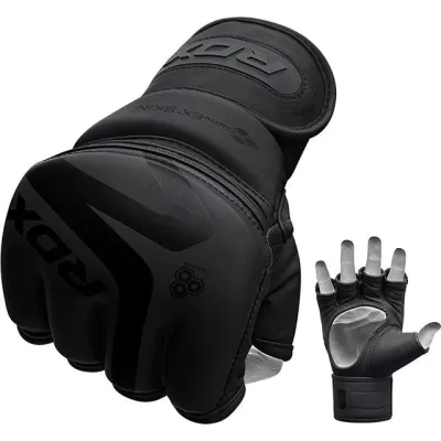 Рукавиці для ММА RDX F15 Noir Matte Black S (капа в комплекті) - 1 Рукавиці для ММА RDX F15 Noir Matte Black S (капа в комплекті) - 1 - Robinzon.ua