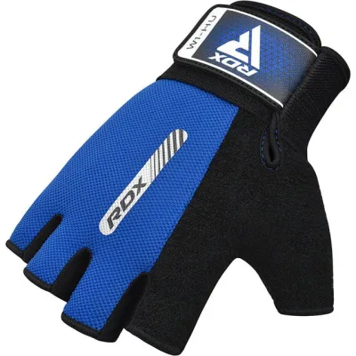 Перчатки для фитнеса RDX W1 HALF BLUE-M - 2 - Robinzon.ua