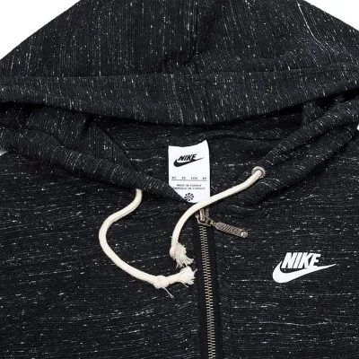 Женская Толстовка Nike W NSW GYM VNTG EASY FZ HOODIE Черный M (DM6386-010 M) - 2 - Robinzon.ua