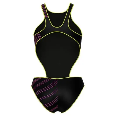 Купальник закритий для жінок Arena ONE  STREAM SWIMSUIT чорний, рожевий Жін 40 008953-560 40 - 3 - Robinzon.ua