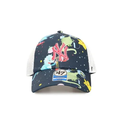 Детская Кепка-тракер 47 Brand NEW YORK YANKEES SPACE DINO Синий, Белый One Size (SDINO17GWS-NY_JR) - 2 - Robinzon.ua