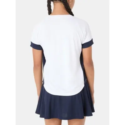 Детская футболка Asics GIRLS TENNIS SS TOP Белый Темно-синий 122-128 (2044A045-101 122-128) - 1 - Robinzon.ua