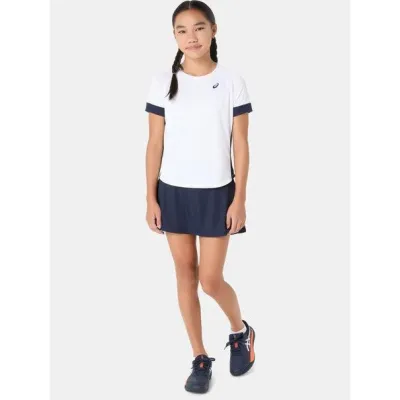 Детская футболка Asics GIRLS TENNIS SS TOP Белый Темно-синий 122-128 (2044A045-101 122-128) - 2 - Robinzon.ua