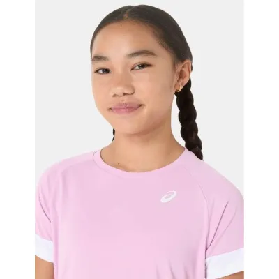 Дитяча Футболка Asics GIRLS TENNIS SS TOP Білий Рожевий 122-128 (2044A045-701 122-128) - 2 - Robinzon.ua