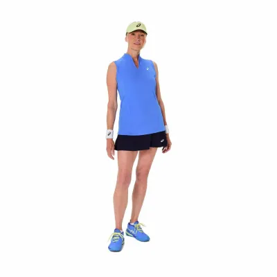 Жіноча тенісна Майка Asics  COURT TANK MIDNIGHT Блакитний S (2042A370-401 S) - 3 - Robinzon.ua