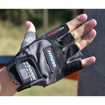 Перчатки для фитнеса и тяжелой атлетики Power System PS-2300 Fitness Grey/Black M - 1 - Robinzon.ua