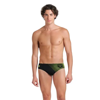 Плавки-слипи для мужчин Arena FOGGY DOTS SWIM BRIEFS черный, желтый Муж 105 008482-506 105 - 2 - Robinzon.ua