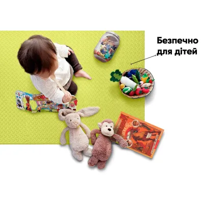 Татами мат EasyFit 8 шт (30х30х1 см) ласточкин хвост желтый - 5 - Robinzon.ua