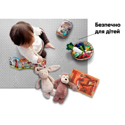 Татамі мат EasyFit 8 шт (30х30х1 см) хвіст ластівки сірий - 5 Татамі мат EasyFit 8 шт (30х30х1 см) хвіст ластівки сірий - 5 - Robinzon.ua