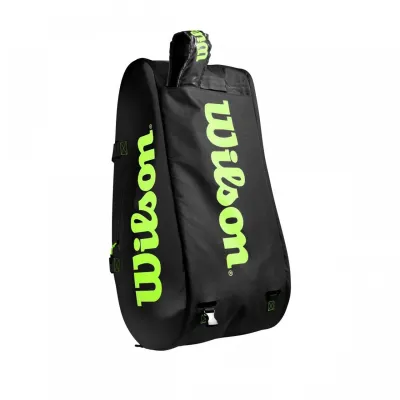 Тенісний Чохол Wilson Super Tour 3 Compartment Black/Green (WR8004101001) - 2 - Robinzon.ua