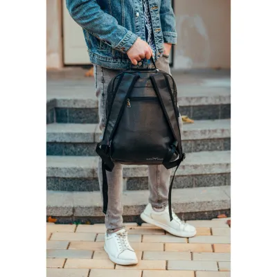 Мужской кожаный рюкзак для поездок и прогулокTiding Bag B72-57357 черный - 1 - Robinzon.ua