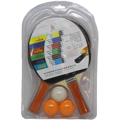 Набор деревянных ракеток для настольного тенниса с шариками Shuhua SН-008 - 1 - Robinzon.ua