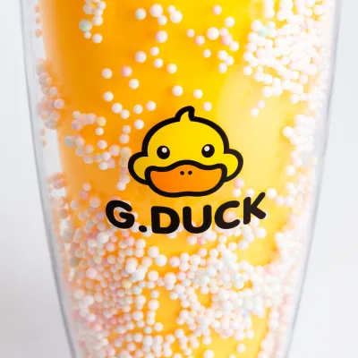 Многоразовый стакан с трубочкой и крышкой 750 мл пластиковый Желтый - 2 - Robinzon.ua