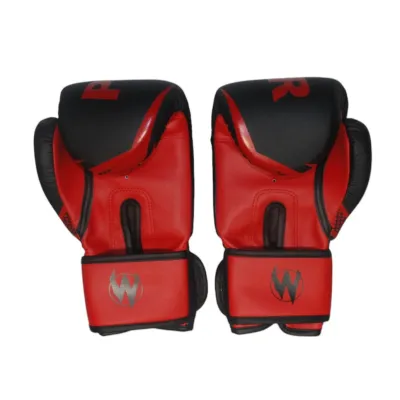 Боксерские перчатки на липучке черно-красные Power ZTQ-116 ЧК-12 - 2 - Robinzon.ua