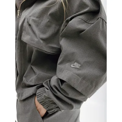 Женская Ветровка Nike W NSW TP RPSTP JKT Серый M (7dDV8487-050 M) - 3 - Robinzon.ua
