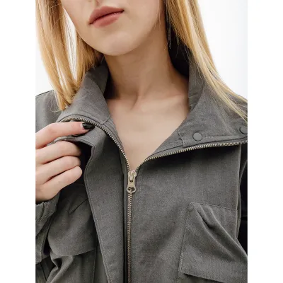 Женская Ветровка Nike W NSW TP RPSTP JKT Серый M (7dDV8487-050 M) - 4 - Robinzon.ua