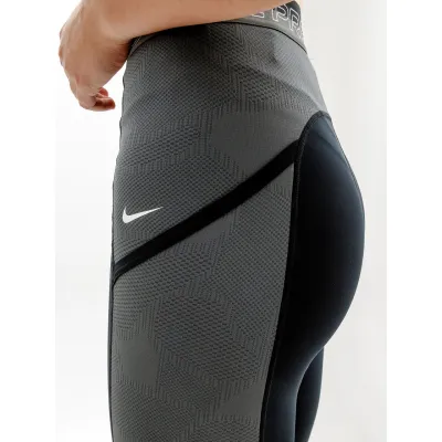 Женские Леггинсы Nike W NP DF HR 7/8 TIGHT FEMME Черный Серый XS (7dDX0063-010 XS) - 2 - Robinzon.ua