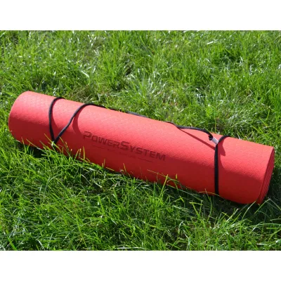 Килимок для фітнесу і йоги Power System Yoga Mat Premium PS-4060 Red - 5 - Robinzon.ua