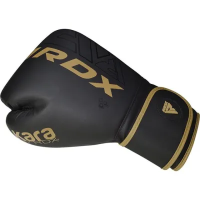 Боксерские перчатки RDX F6 Kara Matte Golden 12 унций (капа в комплекте) - 1 - Robinzon.ua