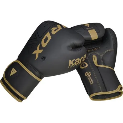 Боксерские перчатки RDX F6 Kara Matte Golden 12 унций (капа в комплекте) - 2 - Robinzon.ua