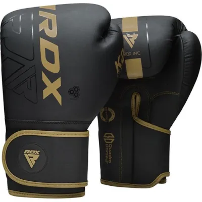 Боксерские перчатки RDX F6 Kara Matte Golden 12 унций (капа в комплекте) - 4 - Robinzon.ua